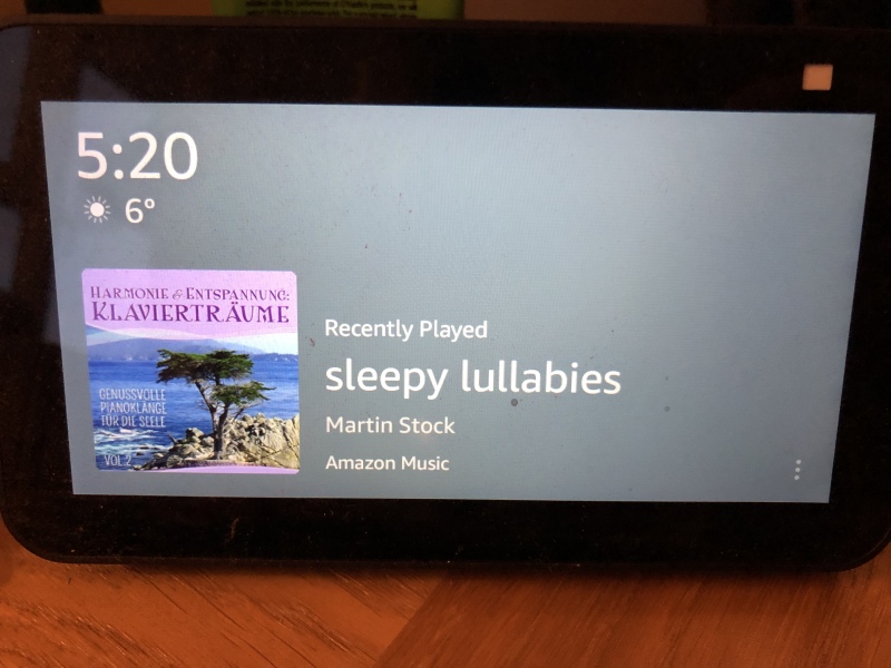 Alexa Lullabies to aid sleep
