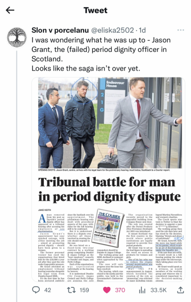 Period dignity officer update