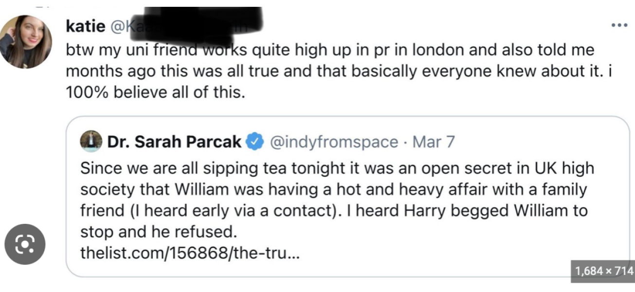 Did POW have an affair?