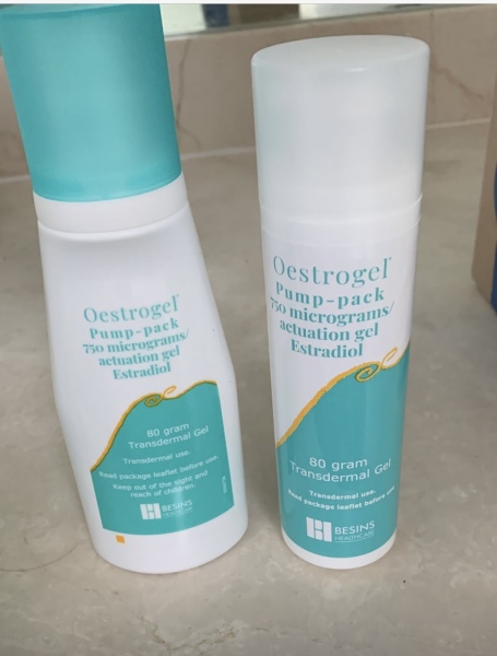 Oestrogel: new packaging (yet again)?