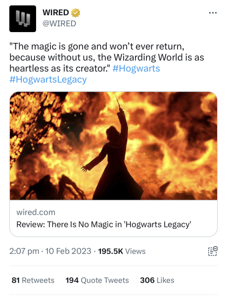  Hogwarts Legacy gets great reviews
