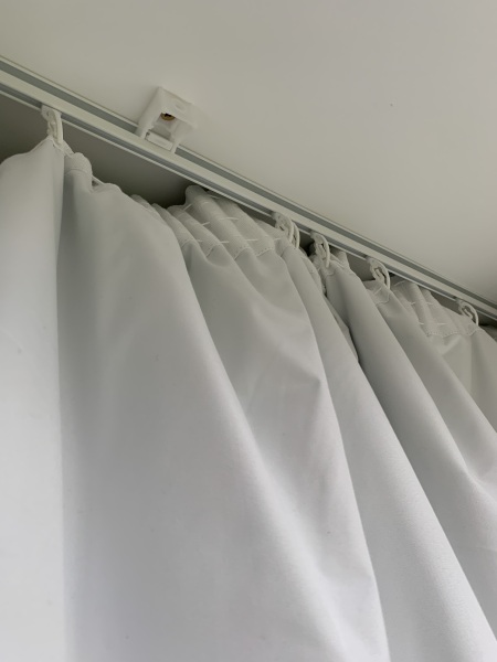 Curtain track in new rental