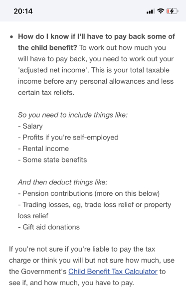 To be pissed off about paying back child benefit