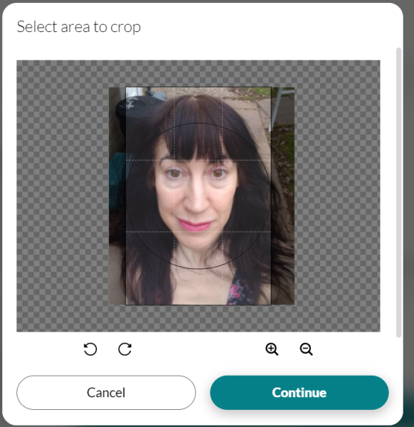 Can anyone who knows about eharmony tell me how to get an avatar pic up bigger than my head?