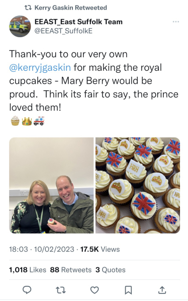 William being rude during public visit