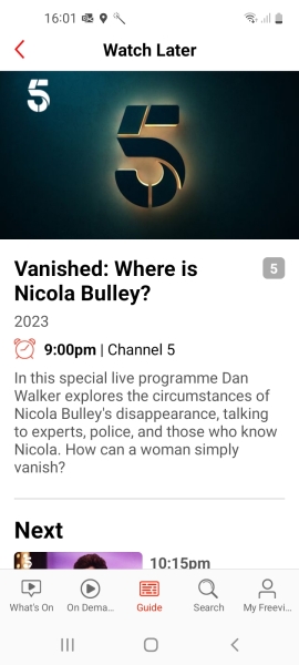 Nicola Bulley Ch 5 9pm tonight