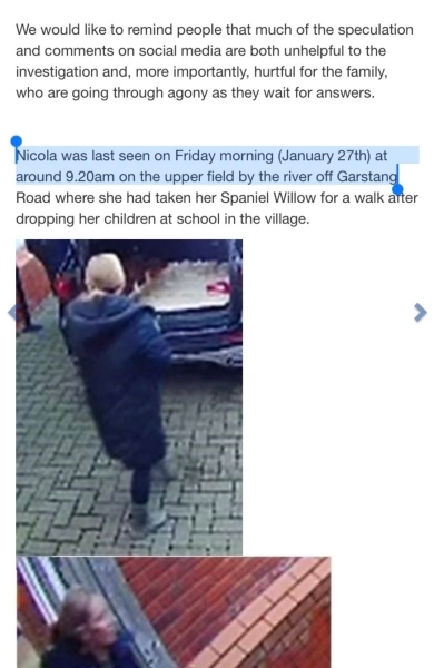 Missing Woman Nicola Bulley 2