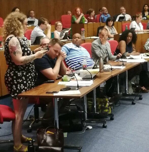 Newham Green Party leader storms out of council meeting