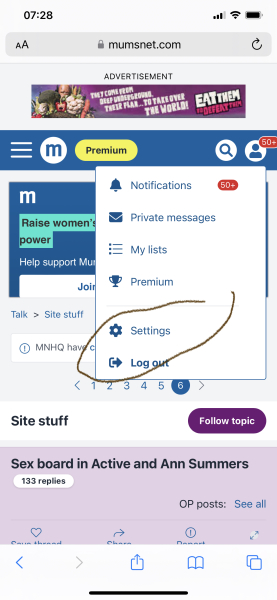 Sex board in Active and Ann Summers