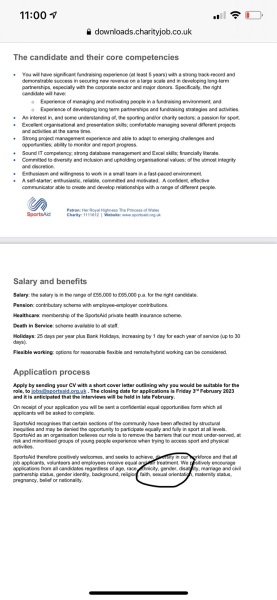 Another job I can't apply for...