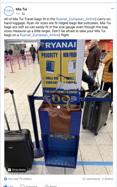 Ryan Air baggage allowance