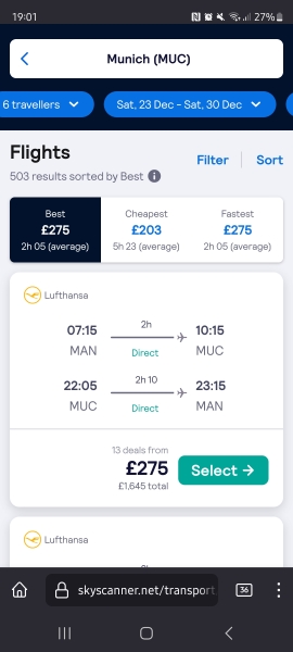 Flight costs Munich/Innsbruck with Easyjet anyone?