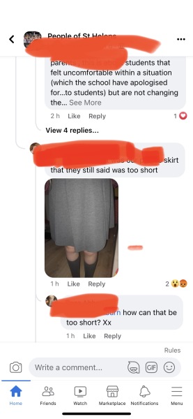 To think schoolgirls wearing exposing skirts isn’t a feminism issue but a safeguarding one?!