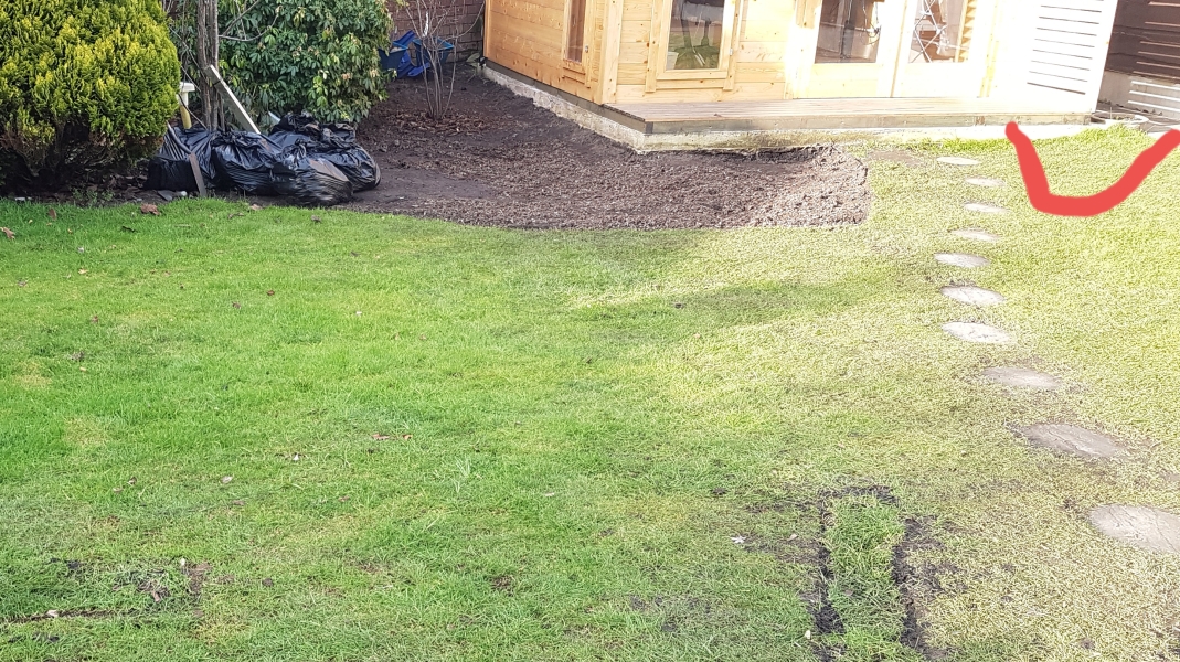 Extended my border - what to fill it with? See picture