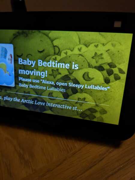 Alexa Lullabies to aid sleep