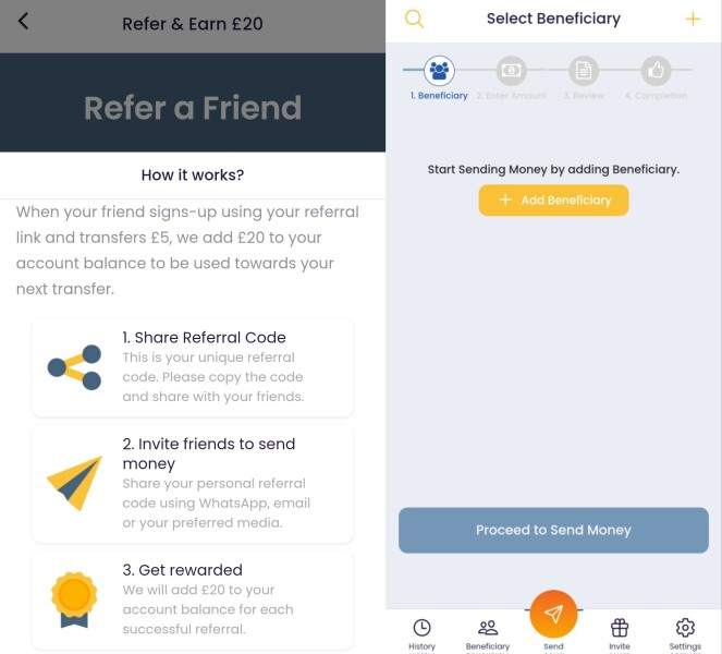 TangoPay Transfer App - £20 Refer a friend 