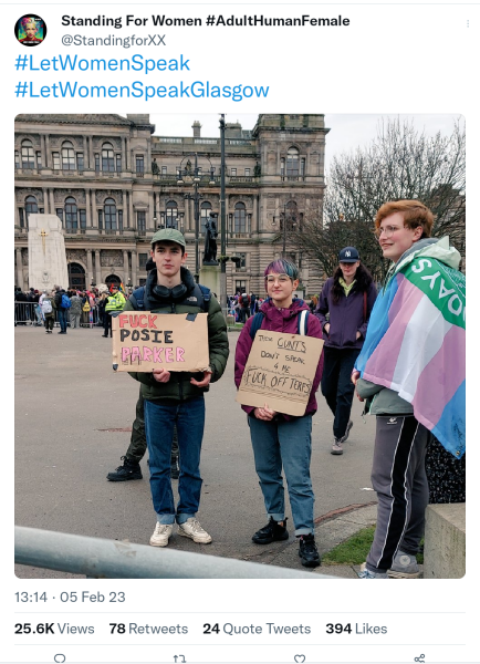 Standing for Women Glasgow 5th Feb