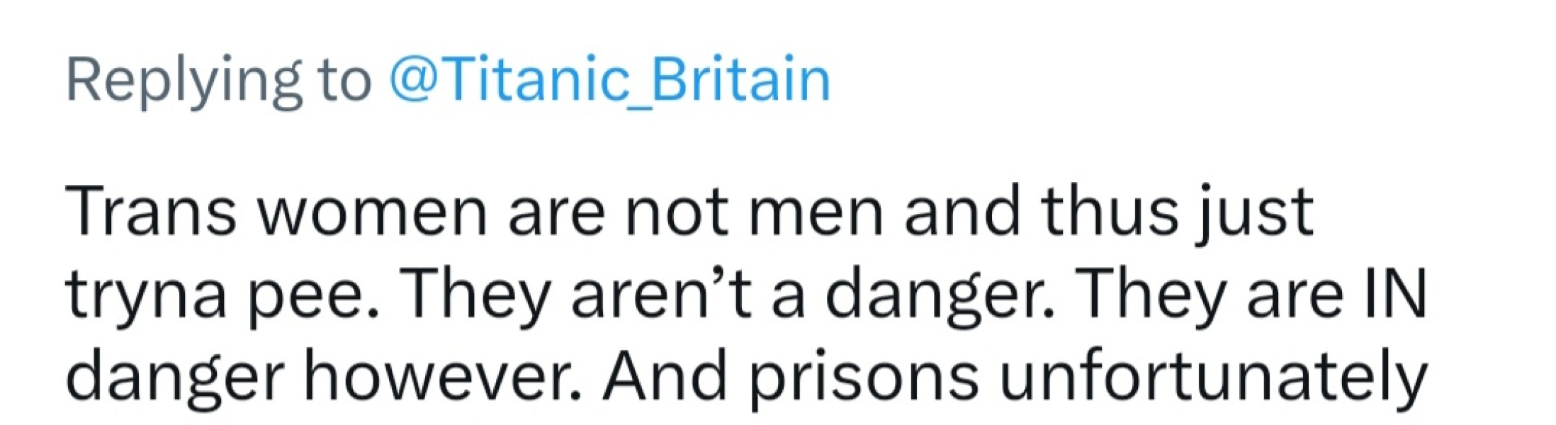 Experiences of a Trans Person