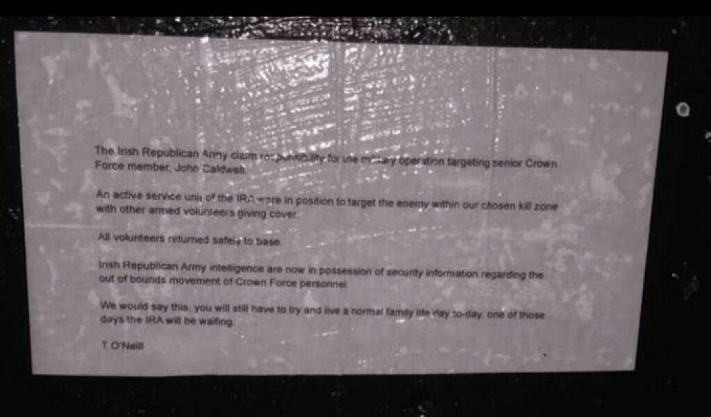 Shooting of police officer in NI