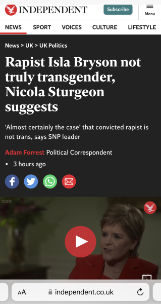 Sturgeon getting an absolute grilling on Channel 4 News