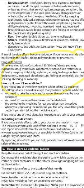 Can cocodamol cause palpitations or effect heart rate