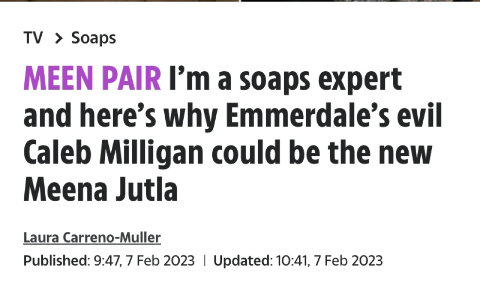 Emmerdale **NO SPOILERS**  Mary's going mad on Tinder. Leyla's job is out the winda. David's made the choice to flee. And Chas can just get in the sea