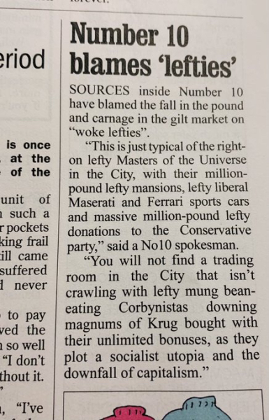 Brexit mega thread part 10 : what's the (s)tory? Incompetence, tax evasion, dodgy loans and economic free fall...nothing to see here...check out those sunlit uploands!
