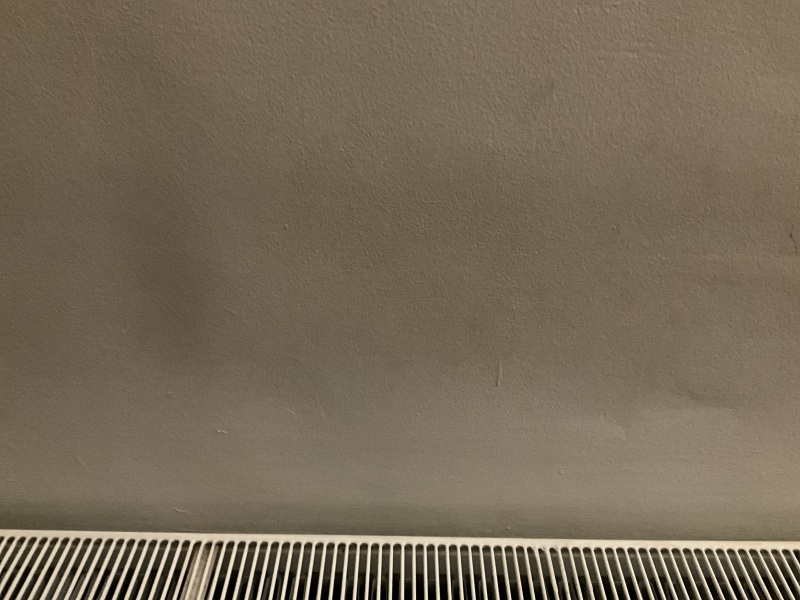 Dark lines over radiator 