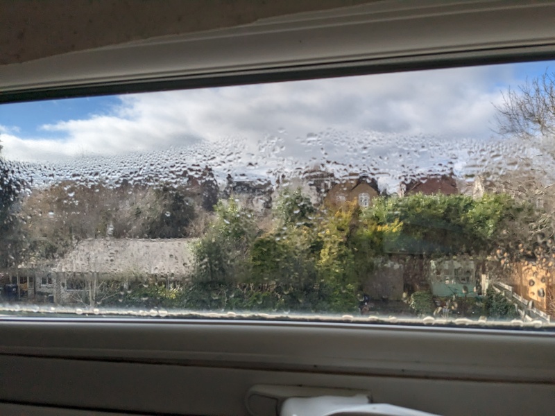 What to do with the trapped dampness inside the double glazed window
