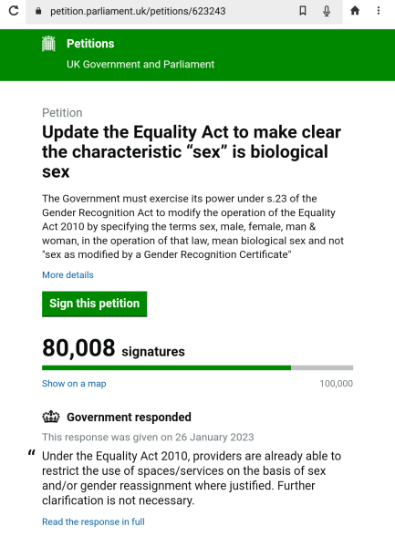 Petition to Update the Equality Act - thread 2