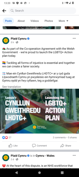 Welsh Government barging ahead Scottish style LGBTQ+ plan