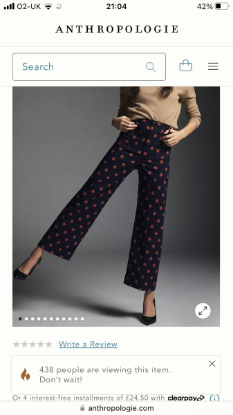 Slim fit printed trousers?