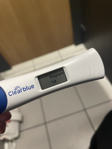 Day of missed period - can anyone see a line? 