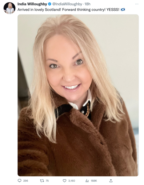 India Willoughby, Question Time Thu 2 Feb 2240