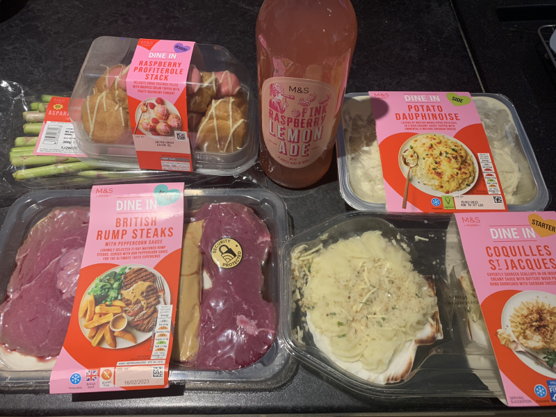 To think this ‘valentines’ m&s meal is rubbish?