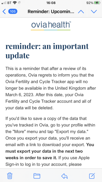 Any apps like Ovia?