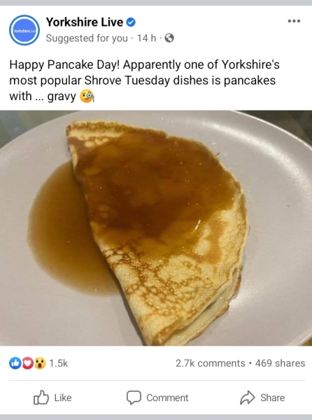 Pancakes - Anyone one else have them with gravy?