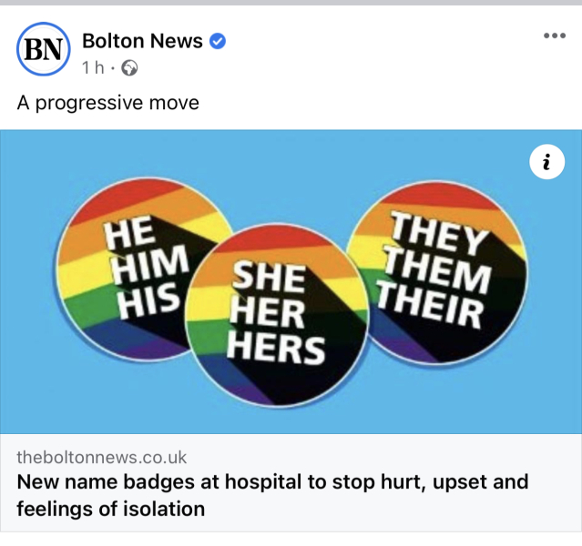 We've had the inevitable pronouns email at work...