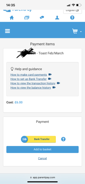 School toast 