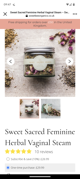 £30 for pot pourri for your vag