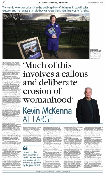 Great feature on Elaine Miller (Gussie Grips) and her election campaign