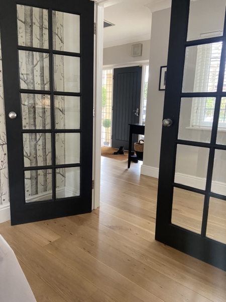 I love black woodwork but been told white walls are too cold? Beige? 