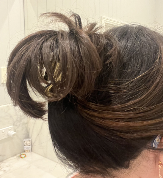 Messy bun no longer working - updo advice for old bag?