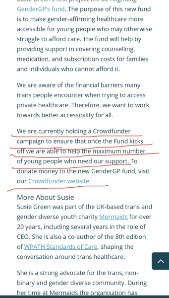 So that's why Susie Green left
