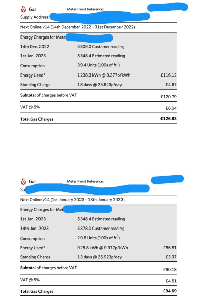 How much gas and electricity are we all using? (ours attached)