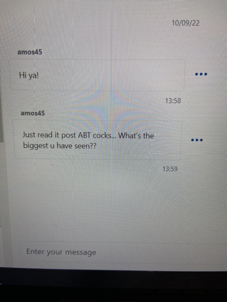 Unsolicited sexual PMs