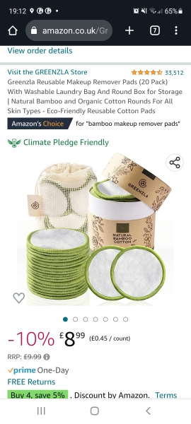 Replacement for Cotton Pads for  eye makeup removal.