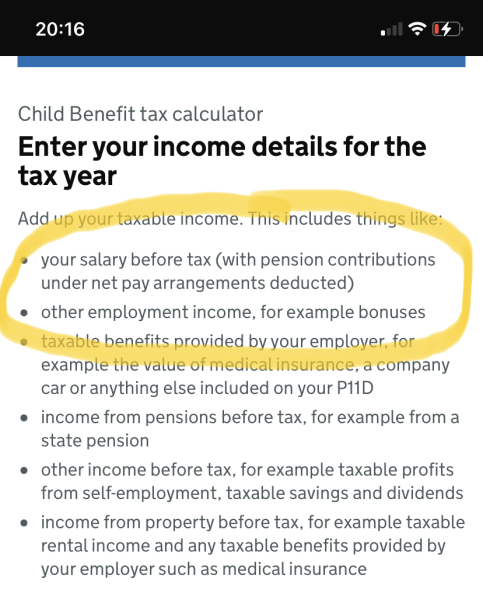 To be pissed off about paying back child benefit