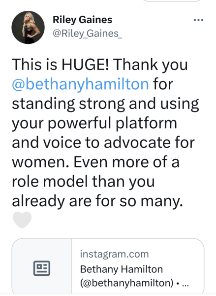 Elite sports people speaking up!