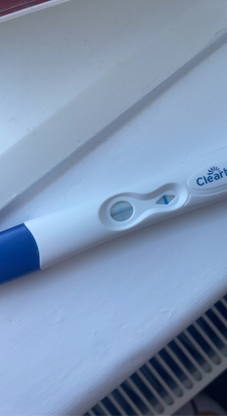 Day of missed period - can anyone see a line? 